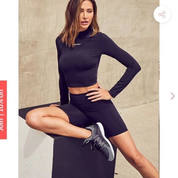 KORAL WONDER HIGH RISE BLACK OUT SHORT Sz S